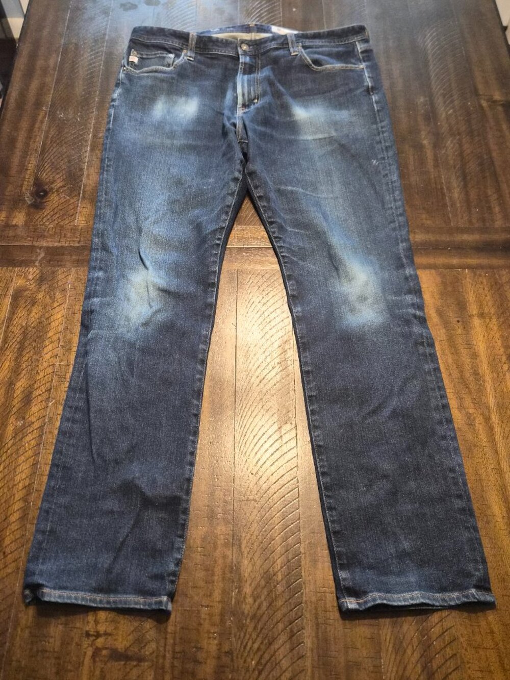 Adriano Goldschmied AG Everett Jeans Mens 38x34 Blue Slim Straight Stretch G874